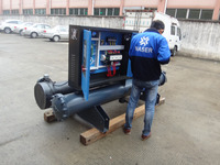 Refroidisseur d'eau industriel 100 HP R407C avec pompe pour immeubles de bureaux et centres commerciaux - Haute précision, Nouveau