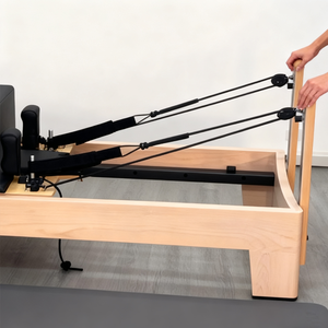 مجموعة مصلح بيلاتس متوازنة لليوجا الاحترافية للياقة البدنية بيلاتس الخشب ، سرير للتمرين المنزلي - Product Image 6