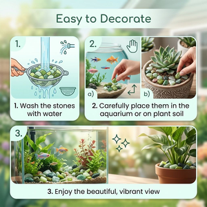 Pietre di Giada Lucidate e Burattate, Ciottoli <span class=keywords><strong>Decorativi</strong></span> Naturali Verdi e Bianchi Misti <span class=keywords><strong>per</strong></span> Decorazione Vasi di Cactus e <span class=keywords><strong>Piante</strong></span> Succulente - Product Image 4