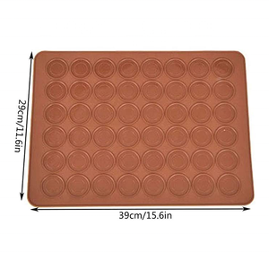 Moule en <span class=keywords><strong>silicone</strong></span> résistant aux hautes températures, moule à gâteau et chocolat, <span class=keywords><strong>feuille</strong></span> de cuisson pour <span class=keywords><strong>Macaron</strong></span>, 48 trous - Product Image 4