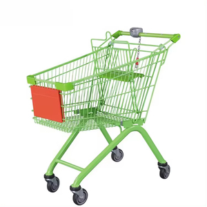Professional Manufacturer Metal Steel <strong>Small</strong> Supermarket Store Euro Style Shopping <strong>Trolley</strong> - Product Image 1