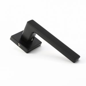 Manijas de puerta Maxery Stripe New, manija de puerta de aleación de Zinc de oro rosa de lujo moderno, juego de cerradura, manija de puerta de palanca Interior - Product Image 3