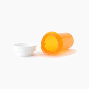 Factory Direct Supply Plastic Medicine Pill Prescription Vials With Thumb Tab Reversible Caps
