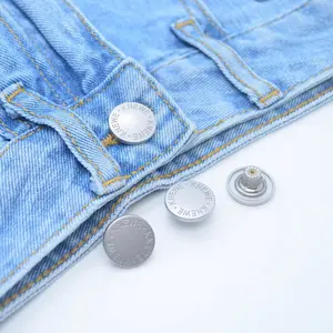 高品质定制尺寸和颜色牛仔纽扣金属合金牛仔裤纽扣和铆钉