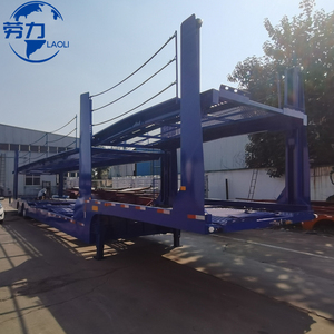 Remolque Cerrado <span class=keywords><strong>para</strong></span> Transporte de Autos, de Acero, con Altura Ajustable, <span class=keywords><strong>2</strong></span> <span class=keywords><strong>Ejes</strong></span>, <span class=keywords><strong>para</strong></span> el Mercado Africano, con Viga Reforzada - Product Image 1