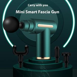 Venta al por mayor de fábrica: Masajeador corporal portátil súper silencioso de 6 velocidades con carga Tipo-C, tipo pistola, para fascia muscular. - Product Image 6