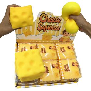 Jouet Squishy en forme de fromage sûr et extensible de 7,5 cm pour soulager l'anxiété, sans BPA, avec rapport de test CPC - Entrepôt USA - Product Image 1