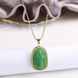 Collier Pendentif Perles Zirconium Plaqué Or Style Religieux Vintage Or/Argent Saint Jude Personnalisé Bijou Cadeau Homme Femme Fête - Product Image 6