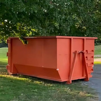 Nouveaux conteneurs à benne basculante de type baignoire robustes pour usine de recyclage des déchets