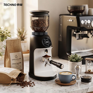 เครื่องบ<span class=keywords><strong>ด</strong></span>กาแฟไฟ<span class=keywords><strong>ฟ</strong></span>้า TECHNO สำหรับเอสเพรสโซ <span class=keywords><strong>ด</strong></span><span class=keywords><strong>ริ</strong></span>ป และแบบเท พร้อมมอเตอร์ทองแ<span class=keywords><strong>ด</strong></span>งแท้ เครื่องบ<span class=keywords><strong>ด</strong></span>กาแฟสำหรับใช้ในบ้าน - Product Image 1