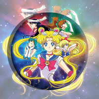 Broches Redondos de Sailor Moon Tsukino Usagi, Diseño de Conejito, Impresión en Serigrafía, Venta al Por Mayor