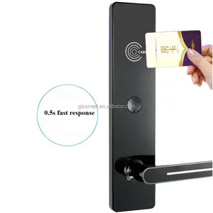 중국 스마트 잠금 제조 열쇠가없는 전자 RFID 스 와이프 키 카드 잠금 시스템 호텔 안전 도어 잠금