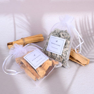 Số lượng lớn bán buôn thiền định tinh thần Bộ dụng cụ chữa bệnh Túi PALO santo Trắng Sage Set cho hương liệu - Product Image 1
