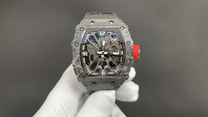 Orologio Automatico Sportivo di Alta Gamma per Uomo con <span class=keywords><strong>Rotore</strong></span> Geometrico Regolabile Cassa in Fibra di Carbonio Offerta Natalizia Rm3503 Orologio da Uomo - Product Image 3