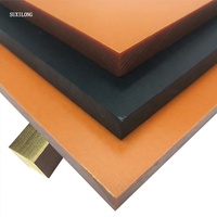 Fabricant de feuilles de bakélite orange et noire, feuille de bakélite stratifiée de 3 mm, feuille de résine phénolique de taille personnalisée en stock