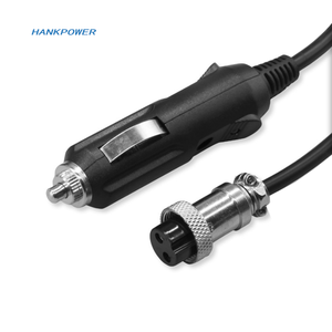 สายชาร์จต่อเติมไฟรถยนต์แบบ 2 แกน สำหรับตู้เย็นในรถยนต์ พร้อมหัวต่อแบบ Aviation สำหรับเชื่อมต่อกับช่องจุดบุหรี่ในรถยนต์ - Product Image 1