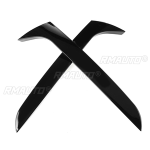 2 piezas de alerones laterales traseros en negro brillante para Audi A4 B8 Allroad Avant 2009-2016, alerones tipo canard, divisor de estilo para coche - Product Image 3