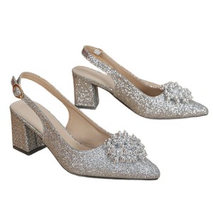 <span class=keywords><strong>Sandali</strong></span> con tacco a punta a punta con motivi floreali Garritt da donna scarpe autunnali con <span class=keywords><strong>tacchi</strong></span> <span class=keywords><strong>alti</strong></span> in <span class=keywords><strong>argento</strong></span> - Product Image 5