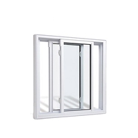 Ventanas Corredizas de Vidrio y Aleación de Aluminio Resistentes a Huracanes, Estilo Minimalista para Hoteles, Precio de Fábrica Fuson