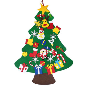 Venta al por mayor regalos DIY fieltro árbol <span class=keywords><strong>de</strong></span> <span class=keywords><strong>pared</strong></span> <span class=keywords><strong>de</strong></span> <span class=keywords><strong>Navidad</strong></span> con juego <span class=keywords><strong>de</strong></span> adornos fieltro árbol <span class=keywords><strong>de</strong></span> <span class=keywords><strong>Navidad</strong></span> - Product Image 1