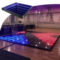 ANYCASE pas cher noir 50*50cm facile à déplacer mariage événement fête mariage 2x2ft magnétique LED piste de danse pour événement location