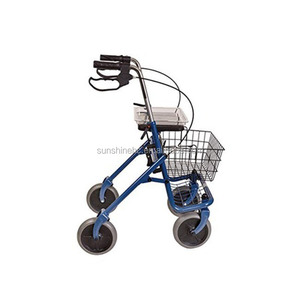 <span class=keywords><strong>Deambulatore</strong></span> Pieghevole in Acciaio Economico e Resistente con Sedile e Vassoio, per Anziani e Disabili, Produzione OEM ODM Diretta dalla Fabbrica - Product Image 2