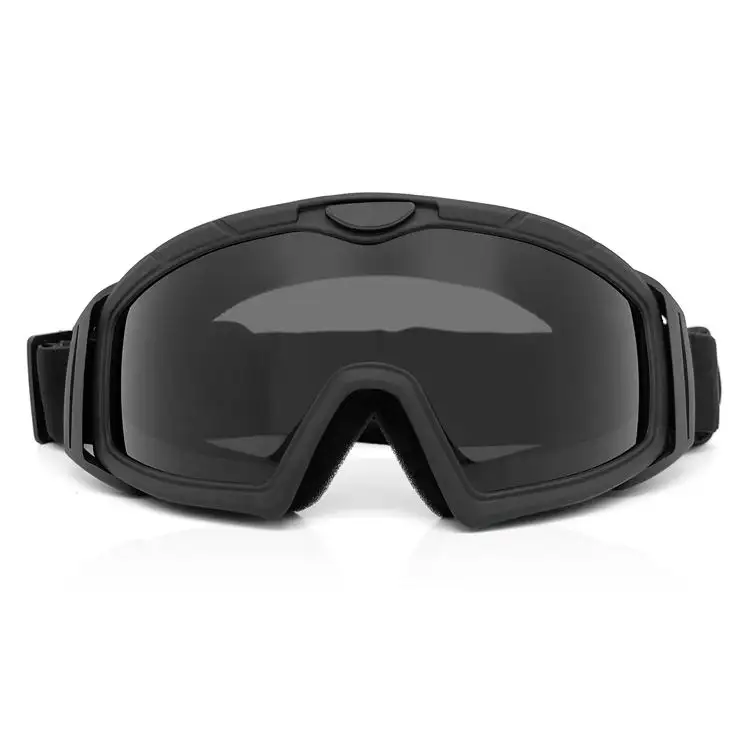 JinTeng pabrik desain disesuaikan kacamata olahraga luar ruangan kacamata hitam antikabut antigores cepat helm kacamata Taktis Bersepeda
