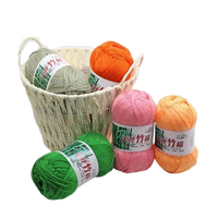 Recycled Imported Designer Crochet Yarn Hand Knitting Cotton Bamboo Yarn for Gloves