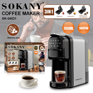 NOUVEAU 1400W 700ML 3 en 1 Machine à café expresso domestique Italie Capsule <span class=keywords><strong>d</strong></span>'extraction à chaud avec pompe à cœur Capsule Espresso Coffee - Product Image 4