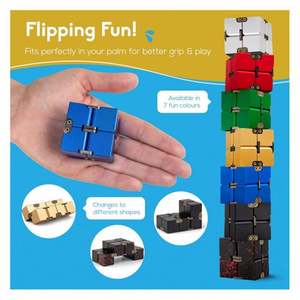 New 2025 Glow in the Dark LED <b>Light</b> up Fidget Cube Spinner <b>Toy</b> for Kids Adults Anxiety Relief <b>Sensory</b> Fidget Christmas Gift - Product Image 2