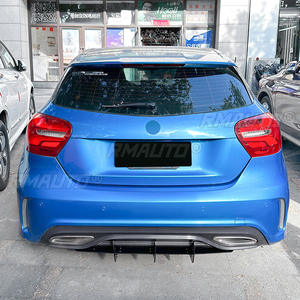 <b>For</b> Mercedes Benz A-Class W176 AMG Line 2016-2018 Body Kit Rear Bumper Splitter Lip Bumper Protector <b>Diffuser</b> <b>Car</b> Accessories - Product Image 4