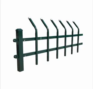 60CM Height Iron Fencing trellis Bend galvanized steel lawn guardrail Horticultural iron fence metal fencing homes and garden