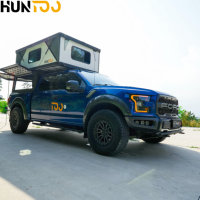 Carpa Rígida Desplegable Huntoo para Camioneta, Techo de Aluminio para Camioneta, Compatible con Ford F150, Ram 1500, Jeep Gladiator