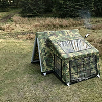 Tente de camping gonflable Camo Air Column - Installation rapide, tissu Oxford épaissi pour la chasse en pleine nature