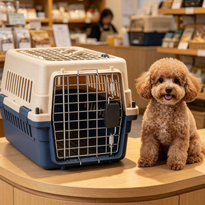 Jaula de Transporte para Mascotas, Ecológica, de Material PPB, Portátil, con Asa, Resistente, para Uso en Exteriores - Product Image 1