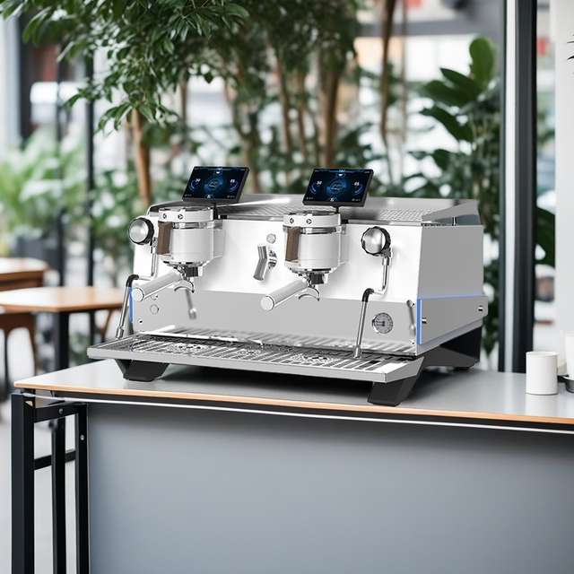 Wholesale Industrial Professional Two Group Espresso Coffee Maker Coffee Machine for Business With Price