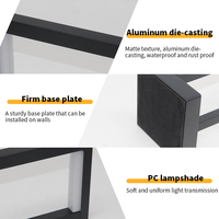 Nouvelles lampes de table carrées design pour intérieur et extérieur, modernes, à commande tactile, décoratives, rechargeables, à LED, alimentées par batterie