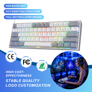 <span class=keywords><strong>Teclado</strong></span> Mecánico para Gaming <span class=keywords><strong>Redragon</strong></span> K617 con Cable y RGB, 60% con Retroiluminación RGB, Estructura de Junta Hot-Swap para Gamers - Product Image 1
