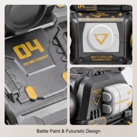 Ferngesteuertes App-basiertes Panzer-Auto-Spielzeug für Kinder Multifunktionales Schießspielzeug 360-Grad-Rotation 2,4G 9-Kanal Sprüh-RC-Stunt mit USB-Kabel