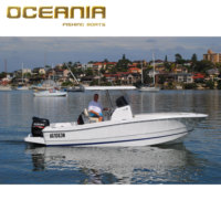 OCÉANIE 22CC en fibre de verre bateau bateau à moteur mini yacht1 péniche