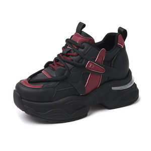 Zapatos Deportivos Casuales para Mujer, con Aumento de Altura, de Cuero, Nuevo Estilo, Cómodos, Antideslizantes, para Caminar - Product Image 3