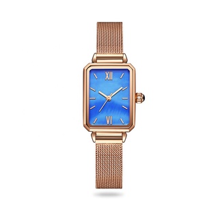 Logo personalizzato moq basso piccolo ordine 316L Quadrato in acciaio inox giappone movimento minimalista Malachite <span class=keywords><strong>verde</strong></span> <span class=keywords><strong>quadrante</strong></span> <span class=keywords><strong>orologio</strong></span> per la donna - Product Image 3