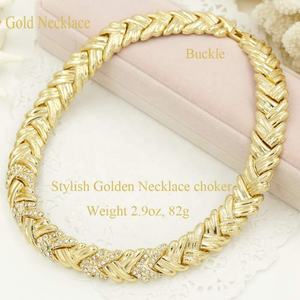 Conjunto de Joyería de Cristal de Moda 2026, Chapado en Oro de 18K, para Bodas, Collar y Aretes de Oro de Dubái, Joyería de Oro de Dubái para Mujer - Product Image 6