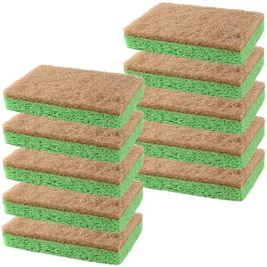 Eko sünger güçlü mutfak temizleme poliüretan yeşil OEM renk özelliği malzeme Pad kökenli yemekleri ücretsiz kalite GUA ODM