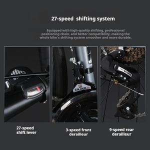 Bicicleta de Carretera con Frenos de Disco 700C, Ligera, Ultraligera, para Jóvenes y Adultos, Hombres y Mujeres, 27 Velocidades, NR-RD006 - Product Image 6
