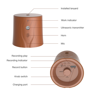 Dispositif anti-aboiement extérieur, étanche, rechargeable, à ultrasons, <span class=keywords><strong>pour</strong></span> <span class=keywords><strong>chien</strong></span>, dispositif de dissuasion contre les aboiements avec enregistrement et lecture vocale - Product Image 4