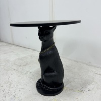 Table basse en fibre de verre, design créatif et luxueux, grand chien avec plateau, mobilier de salon, statue de léopard