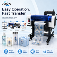 Máquina de Etiquetas de Cristal Faith, Impresora UV DTF de Una Sola Pasada para Película PET, para Botellas, Tazas, Calcomanías Automotrices, Precio de Fábrica