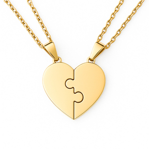 Collier en acier inoxydable en forme de cœur à assembler soi-même pour femmes, bijou d'amitié pour groupe, avec 2/3/4/5/6/7/8 cœurs séparés, idéal pour les meilleures amies - Product Image 3