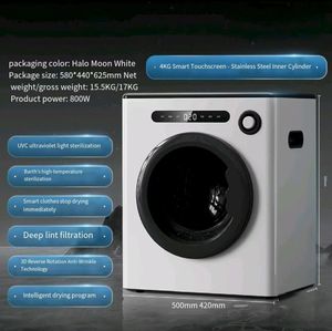 Sèche-<span class=keywords><strong>linge</strong></span> à tambour intelligent entièrement automatique, antibactérien, pour la maison, le dortoir, petit sèche-<span class=keywords><strong>linge</strong></span> à tambour pour bébé - Product Image 1